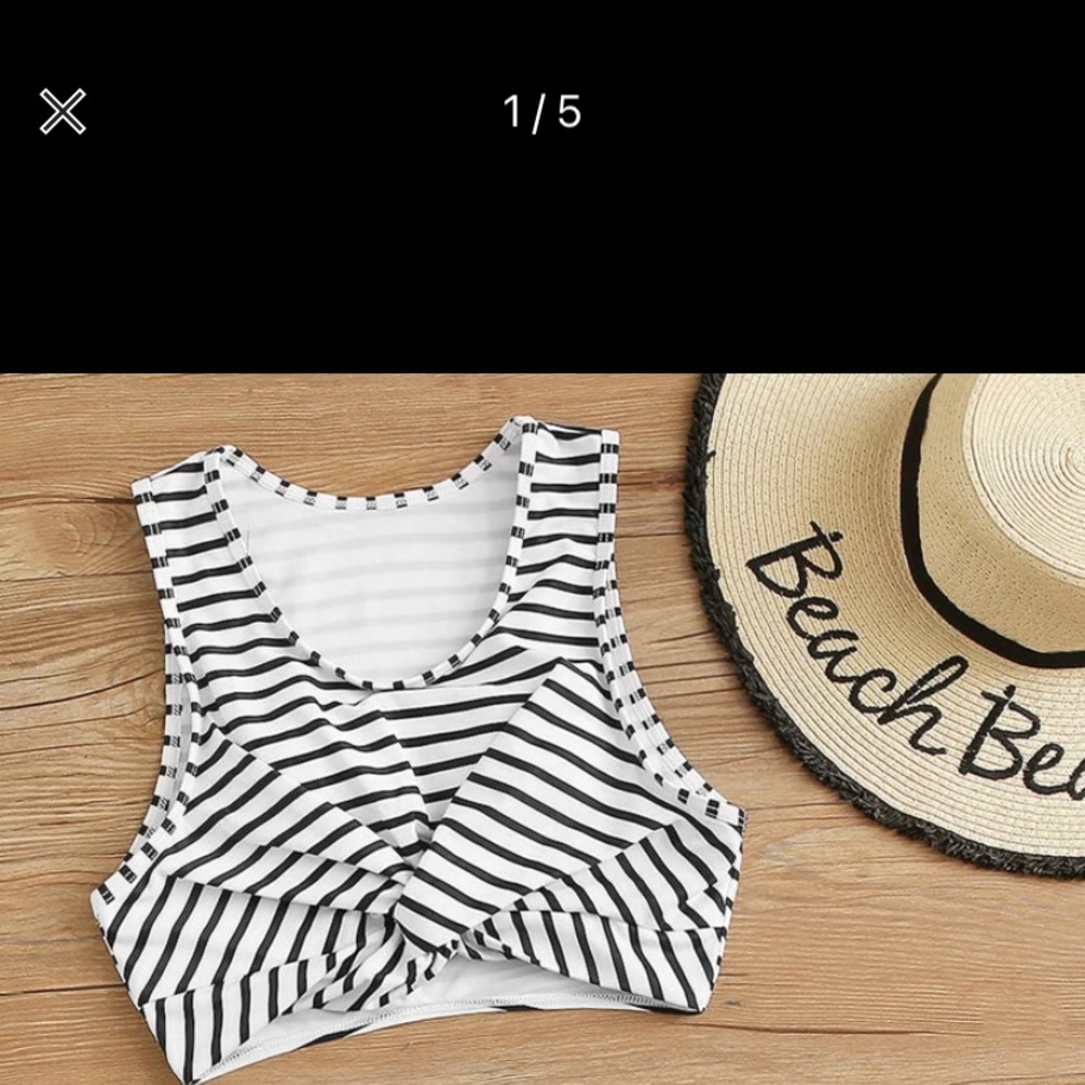 swimsuit with twist at the bottom